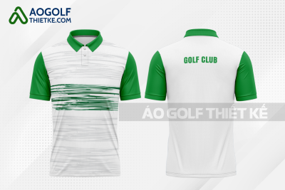 Mẫu áo thun golf CLB Con Cuông màu xanh lá thiết kế đẹp GF396
