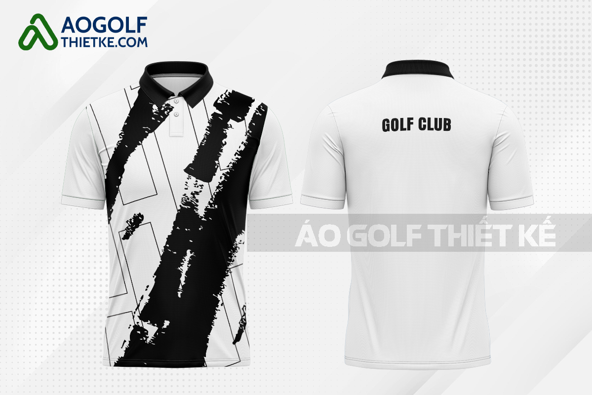 Mẫu áo thun golf CLB Đơn Dương màu trắng thiết kế lạ GF440