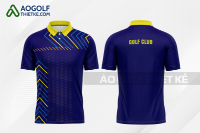 Mẫu áo thun golf CLB Hải Châu màu tím than thiết kế nữ GF500