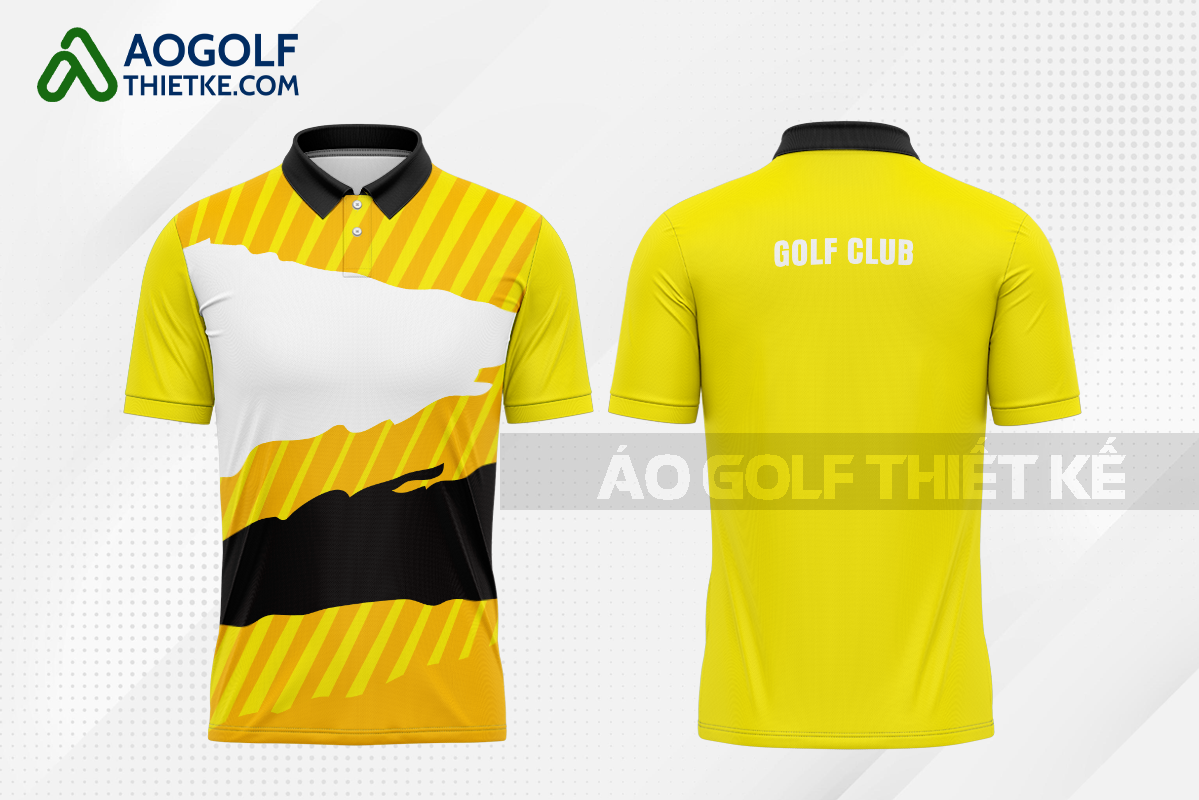 Mẫu đồng phục golf CLB Đông Triều màu vàng thiết kế uy tín GF452