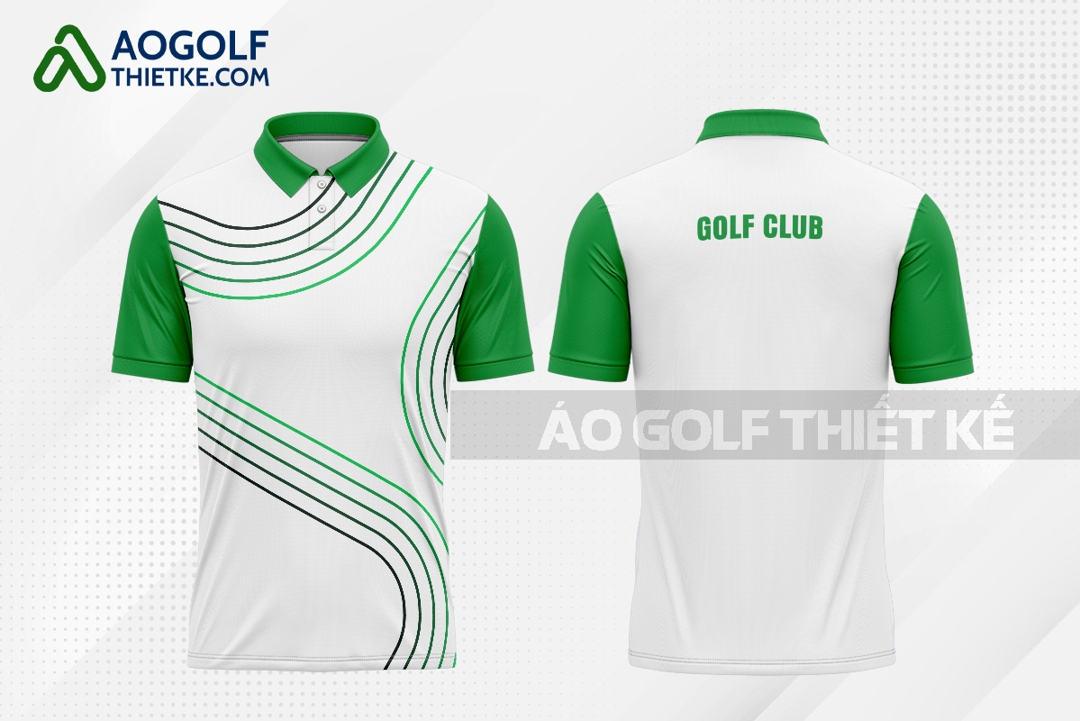 Mẫu đồng phục golf CLB Duyên Hải màu xanh lá thiết kế nam GF467