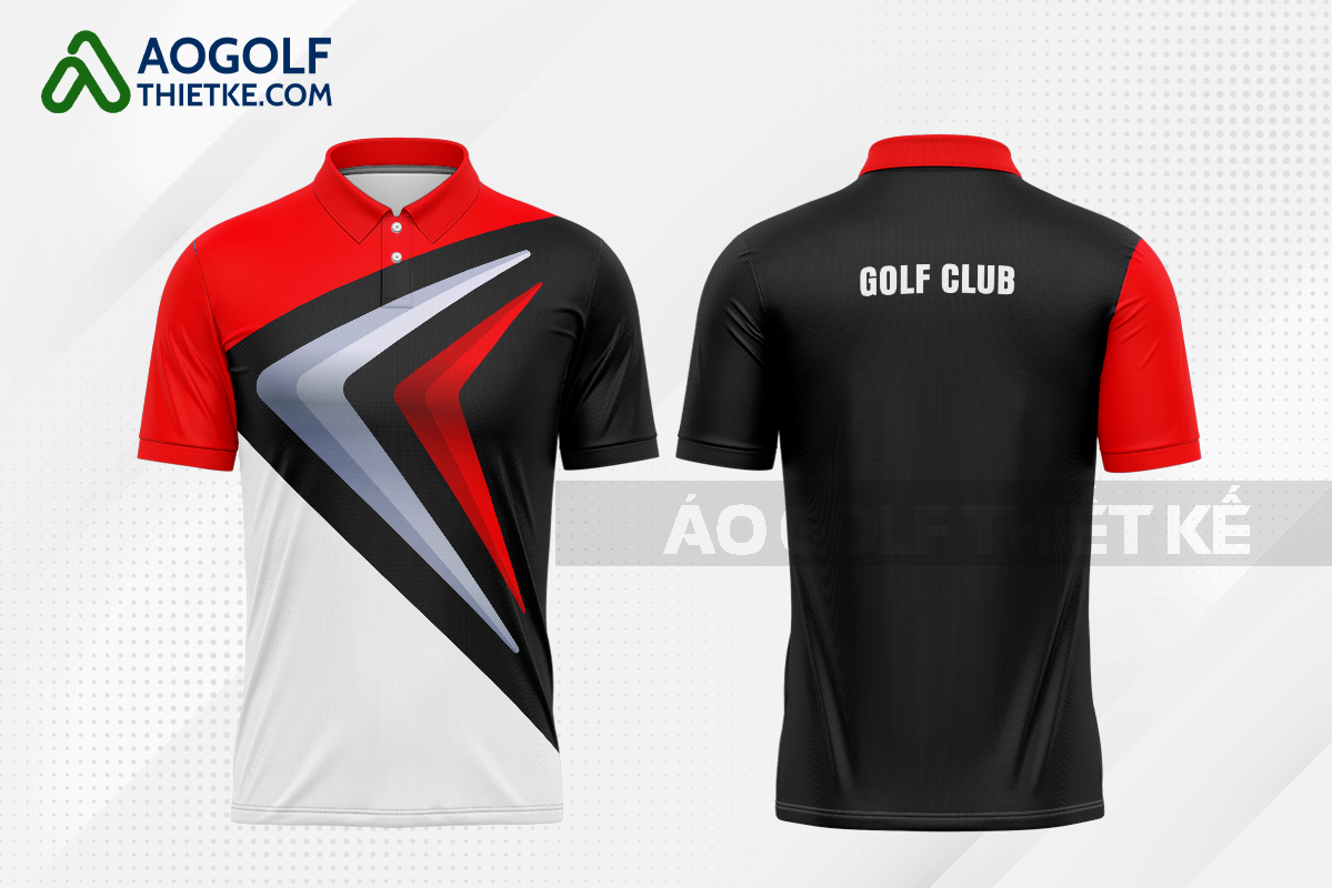 Mẫu đồng phục golf CLB Giồng Trôm màu đỏ thiết kế cao cấp GF482