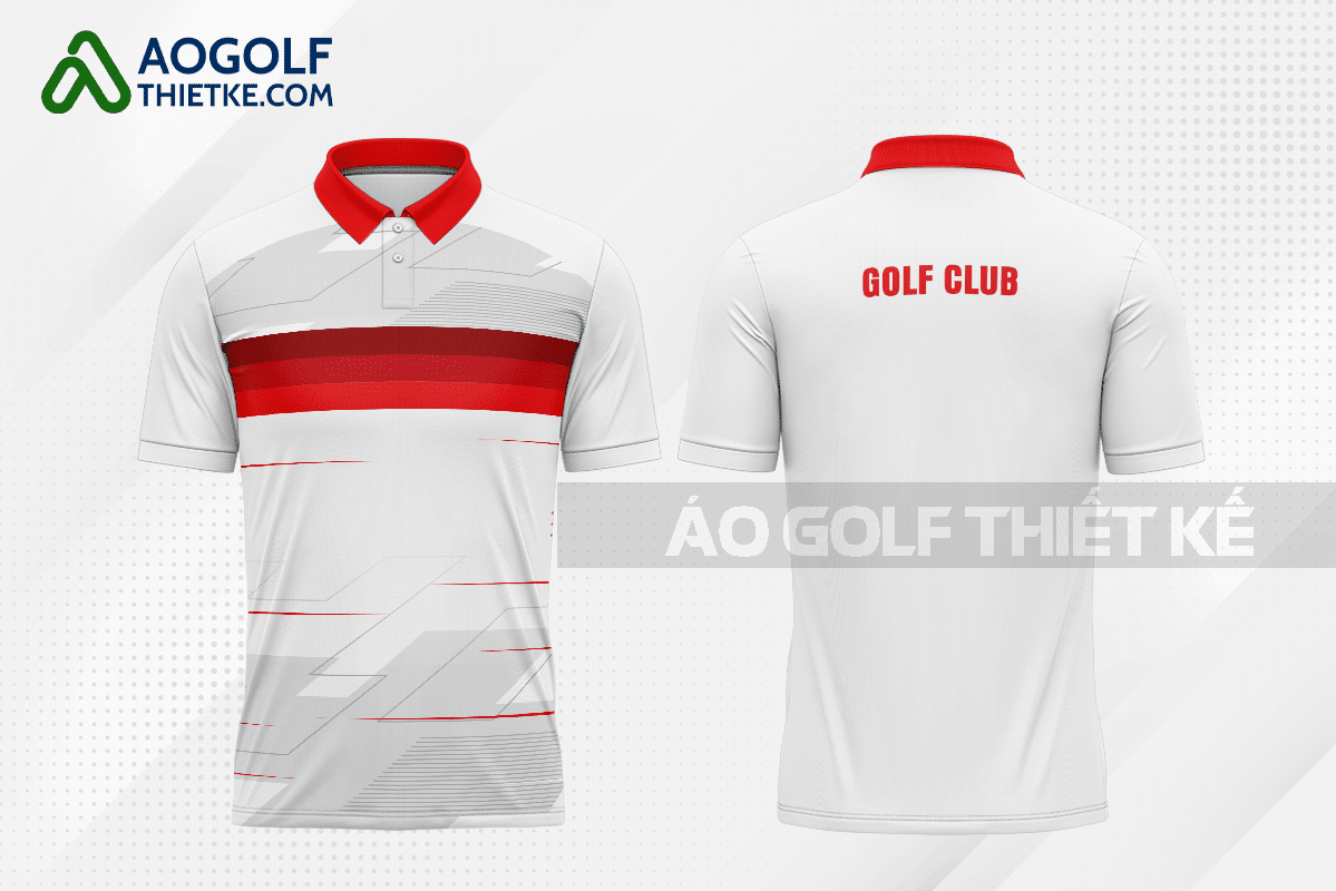 Mẫu đồng phục golf CLB Hà Trung màu đỏ thiết kế giá rẻ GF497