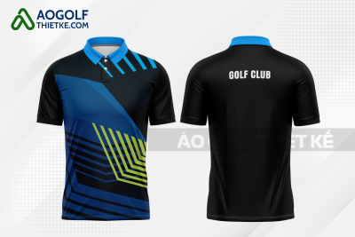 Mẫu quần áo đánh golf CLB Châu Giang màu đen thiết kế đẹp GF372