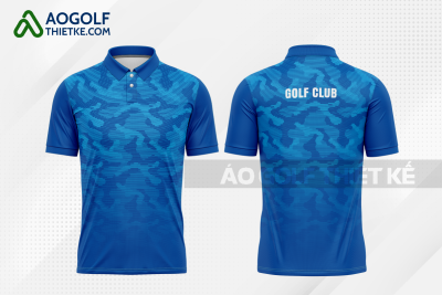 Mẫu quần áo đánh golf CLB Chơn Thành màu xanh biển tự thiết kế GF387