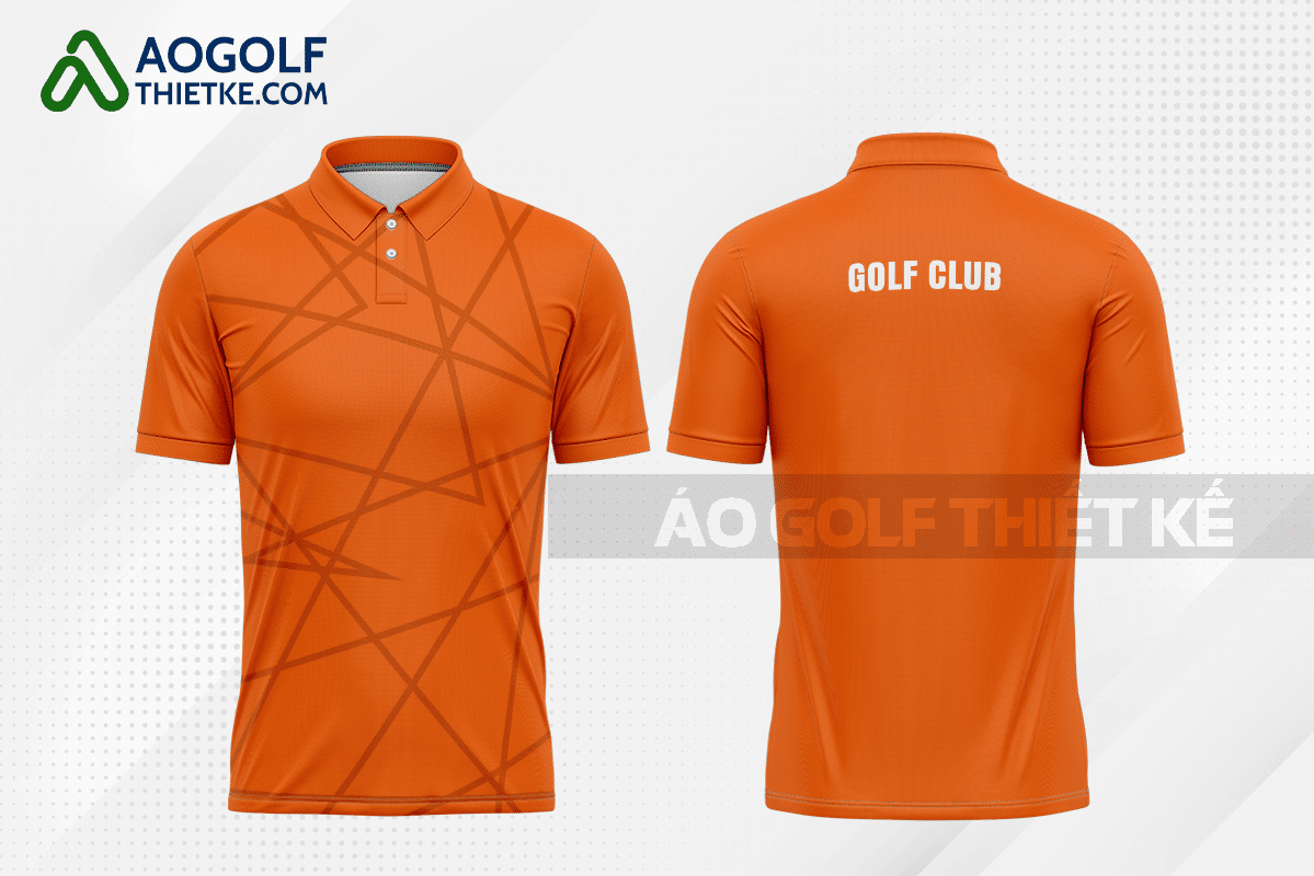 Mẫu quần áo đánh golf CLB Đông Hòa màu cam thiết kế tốt nhất GF446