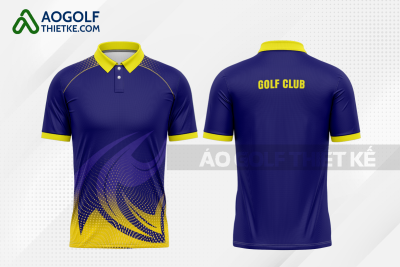Mẫu quần áo đánh golf CLB Đức Thọ màu tím tự thiết kế GF461
