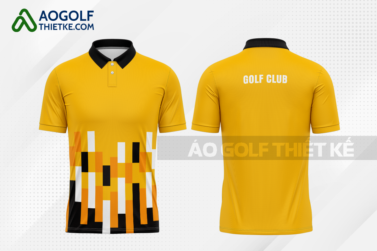 Mẫu quần áo golf CLB Cù Lao Dung màu vàng thiết kế chất lượng GF401