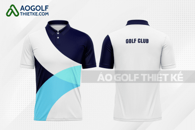 Mẫu quần áo golf CLB Đak Pơ màu trắng thiết kế lạ GF416