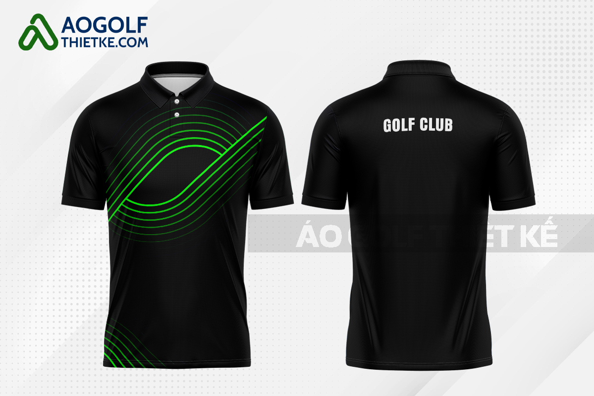 Mẫu quần áo golf CLB Điện Biên Đông màu đen thiết kế cao cấp GF430