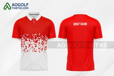 Mẫu quần áo golf CLB Gia Nghĩa màu đỏ thiết kế chất lượng GF475