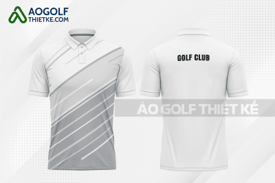 Mẫu trang phục thi đấu golf CLB Châu Đốc màu xám thiết kế chất lượng GF365