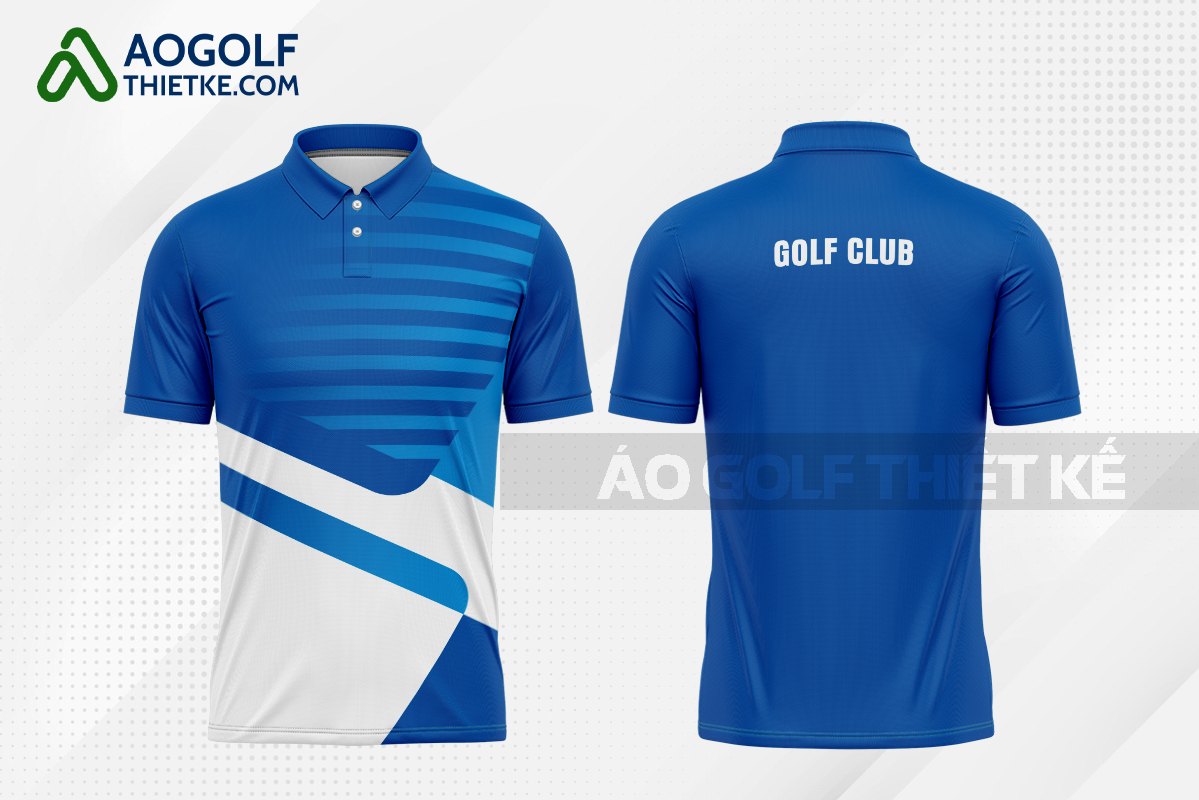 Mẫu trang phục thi đấu golf CLB Đoan Hùng màu xanh dương thiết kế độc GF439
