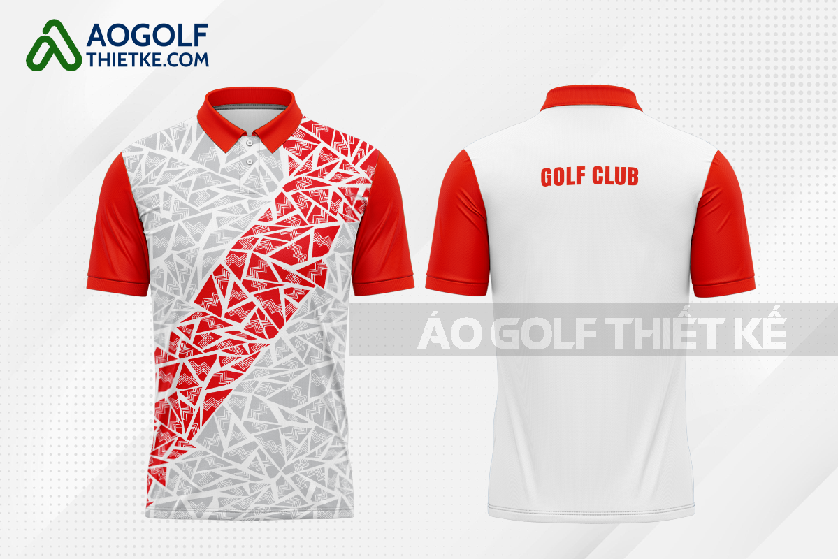 Mẫu trang phục thi đấu golf CLB Đồng Xoài màu đỏ thiết kế tốt nhất GF454