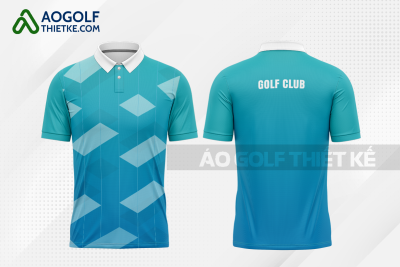 Mẫu trang phục thi đấu golf CLB Gò Công Đông màu xanh ngọc thiết kế uy tín GF484