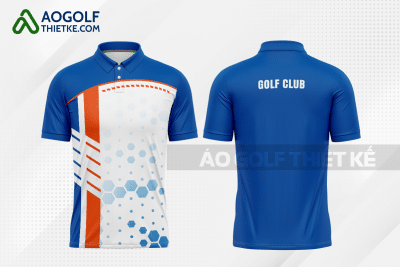 Mẫu trang phục thi đấu golf CLB Hai Bà Trưng màu xanh dương thiết kế nam GF499